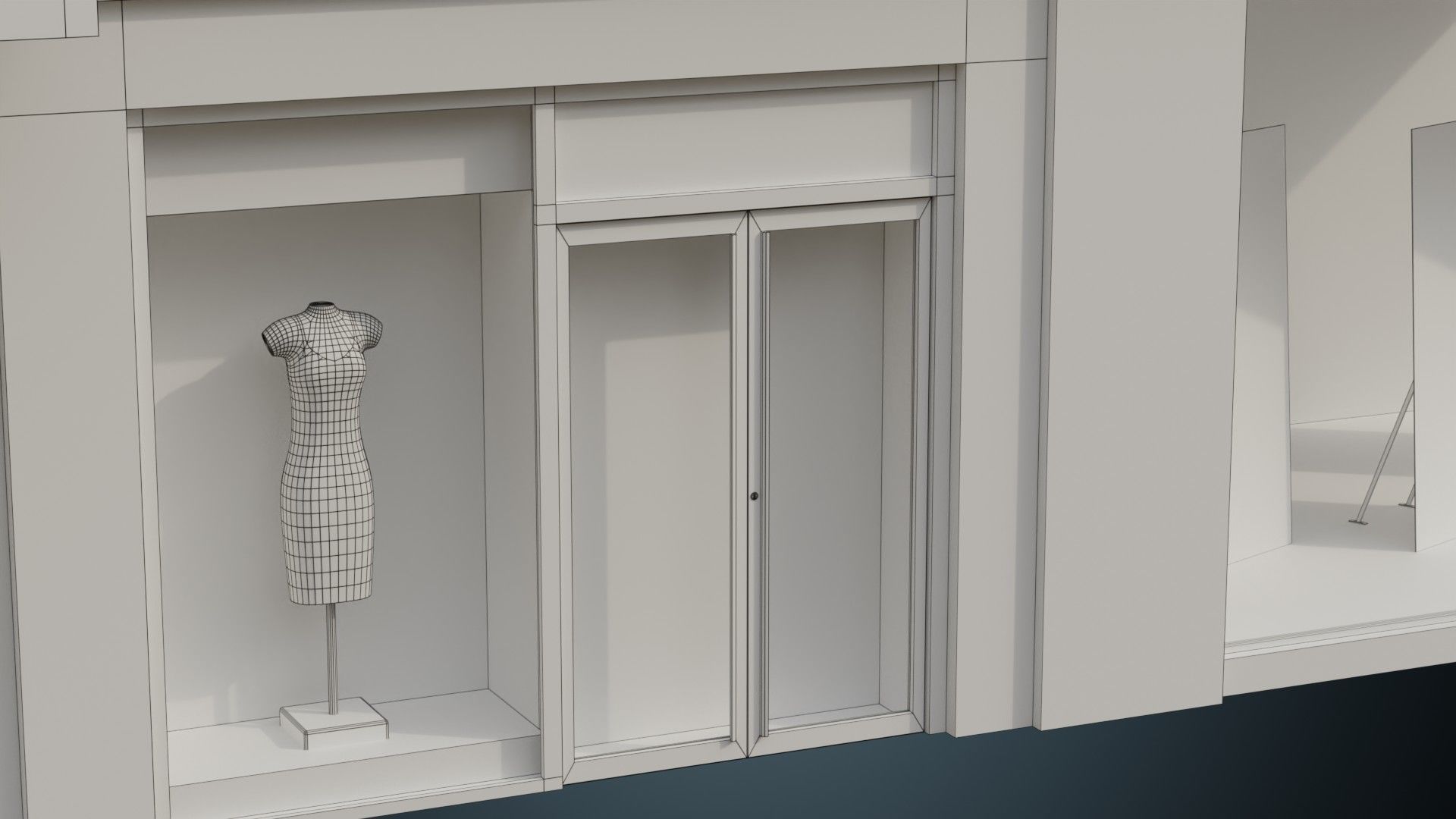 Building 5A Low-poly 3D model_10