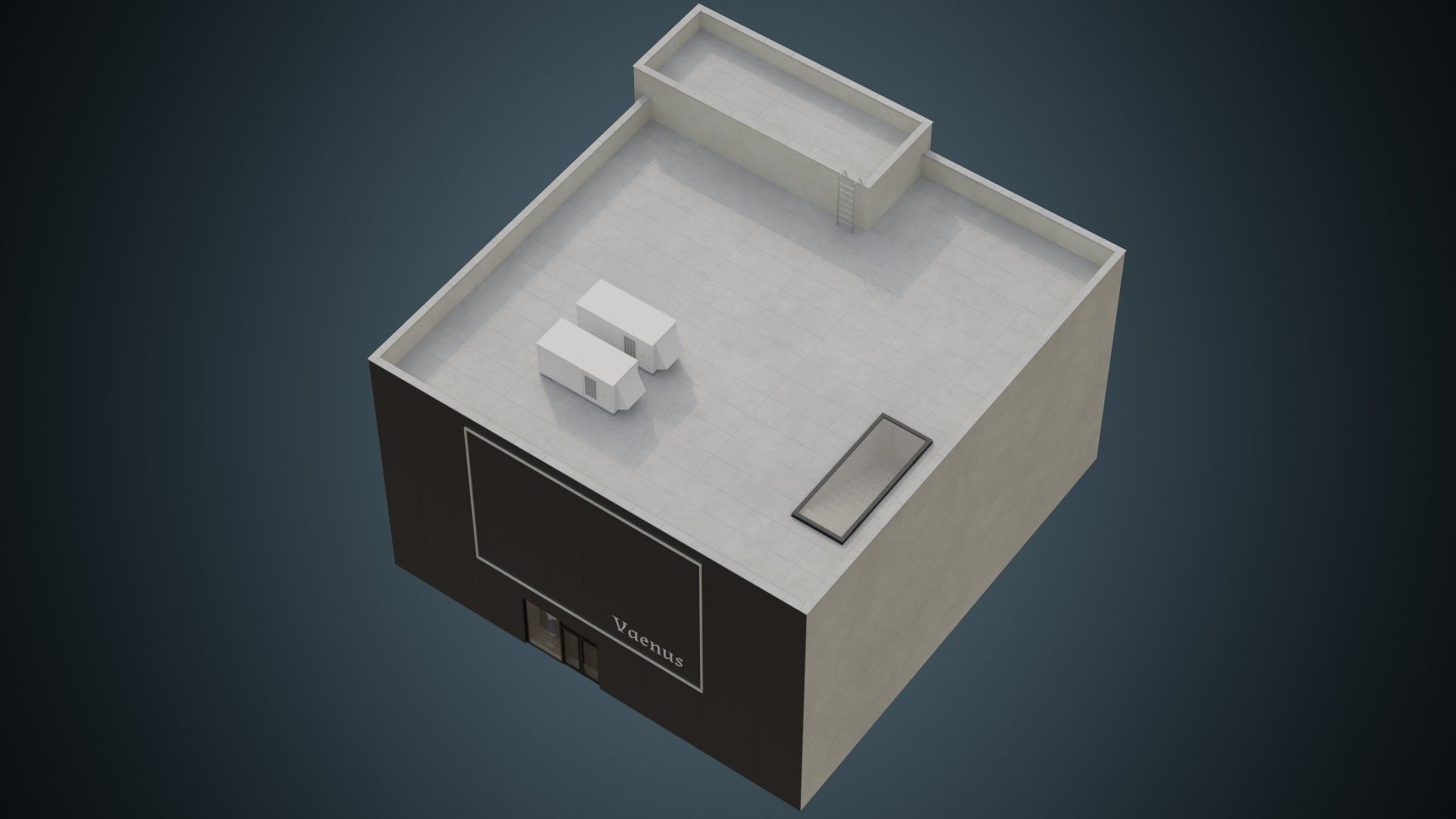 Building 5A Low-poly 3D model_2