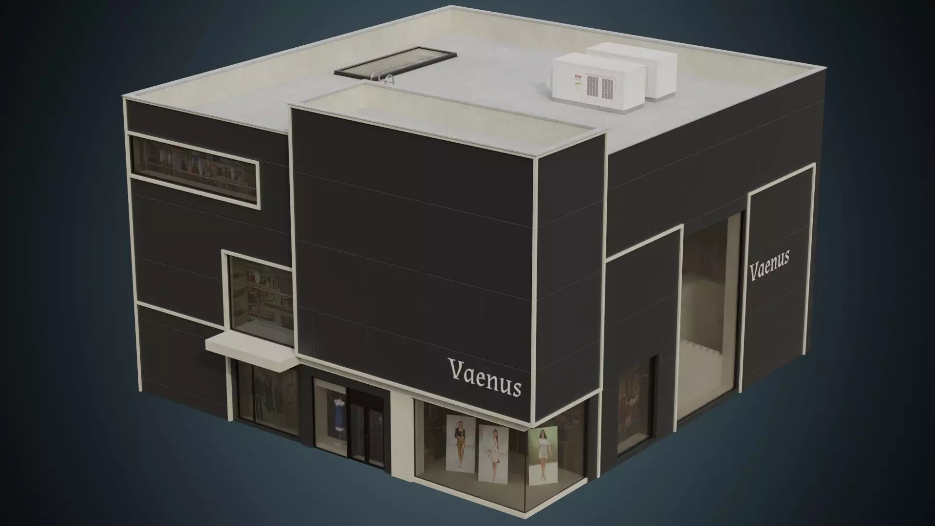 Building 5A Low-poly 3D model_0