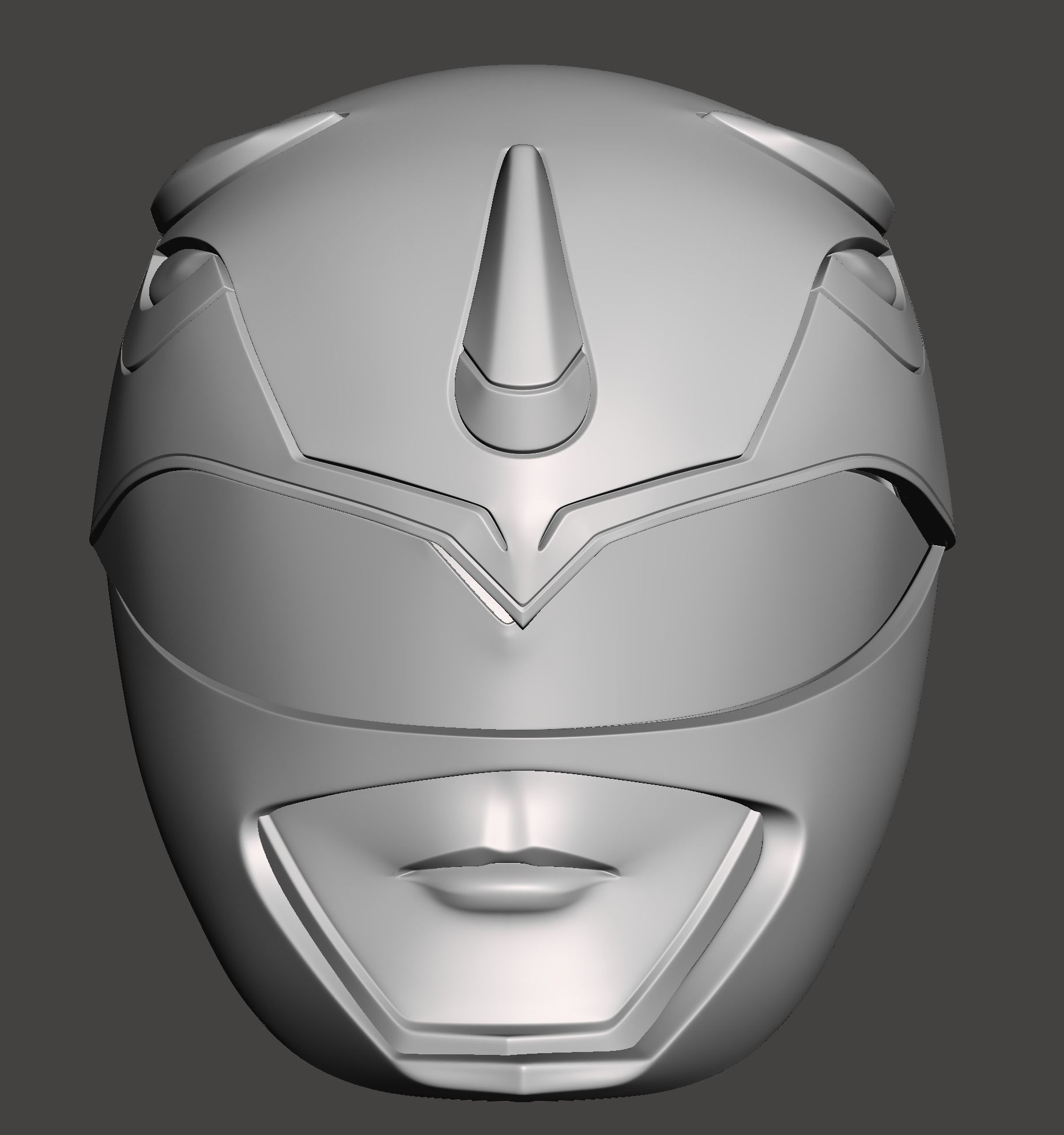 Blue Power Ranger Helmet 3D print model_1