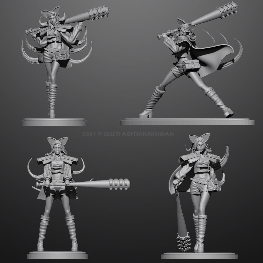 Carmen The Novice Warrior 3D print model_3