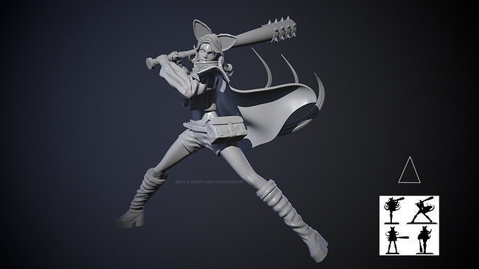 Carmen The Novice Warrior 3D print model