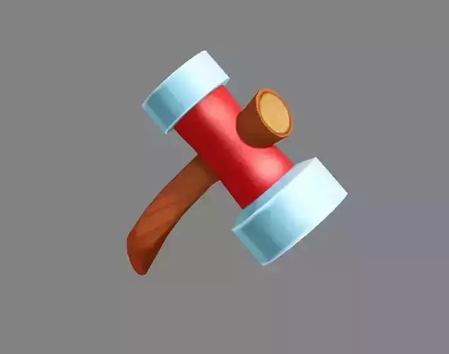 Cartoon tool - iron hammer