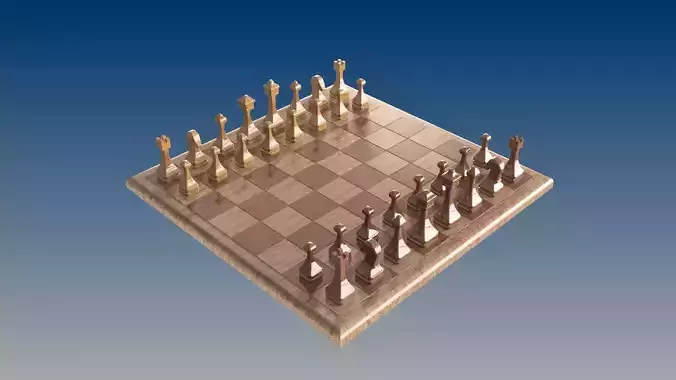 WOODEN BACKGAMMON SET