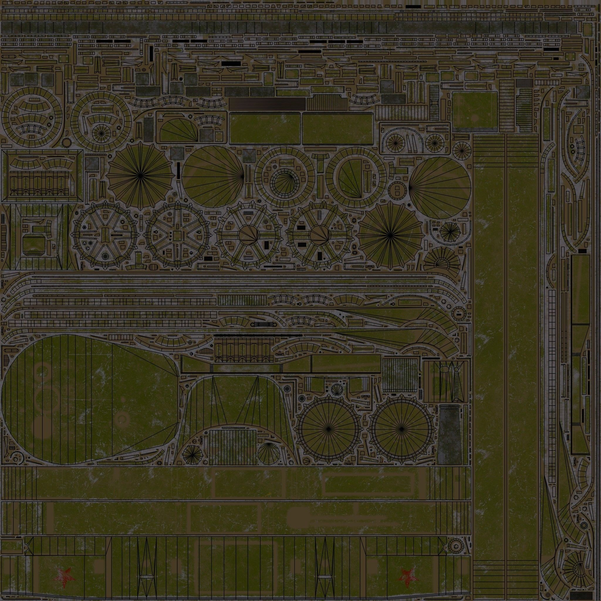 Low Poly Soviet Light Tank T-26RT Low-poly 3D model_30