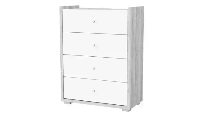 4-Drawer Modern Dresser Cabinet