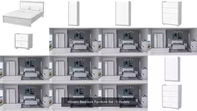 Modern Bedroom Furniture Set