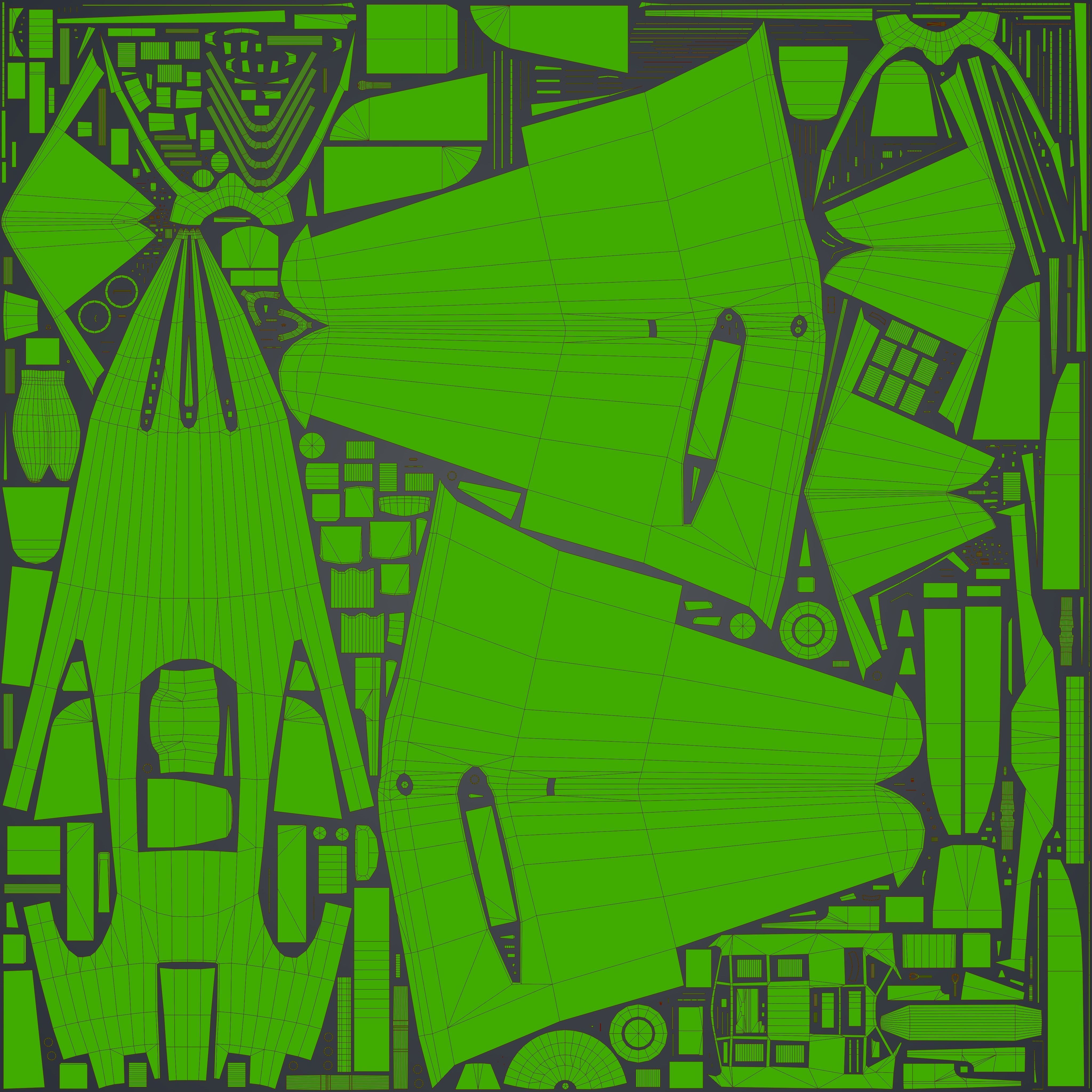 Low Poly Ilyushin IL-2 Shturmovik Low-poly 3D model_7