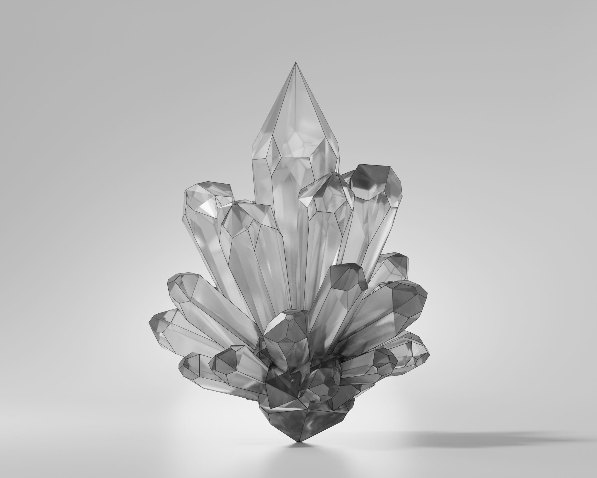 Crystal Gem  3D Model 3D model_4