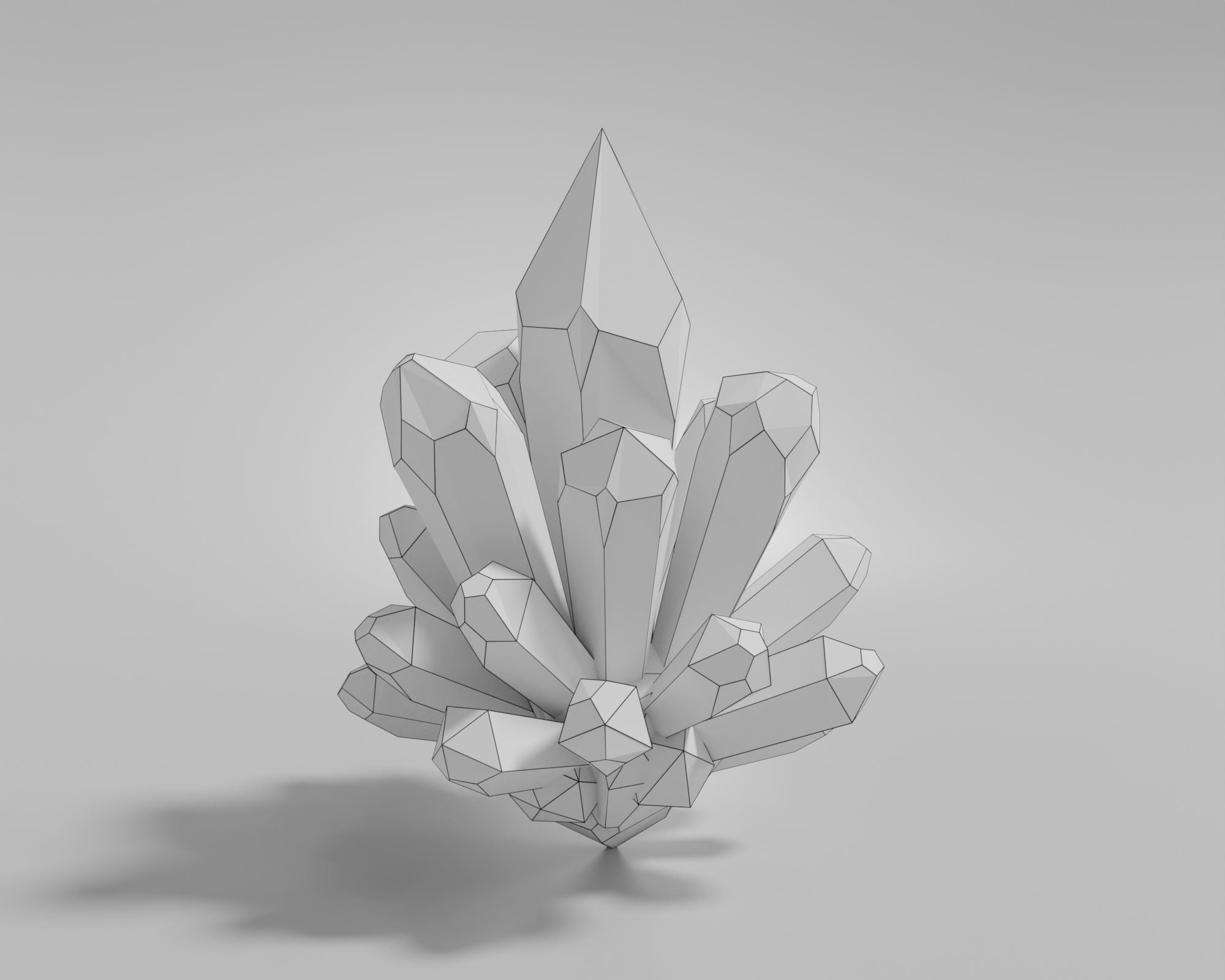 Crystal Gem  3D Model 3D model_6