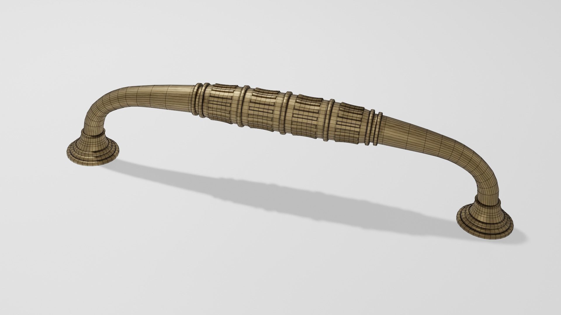 Bronze Furniture Handle 3D model_4