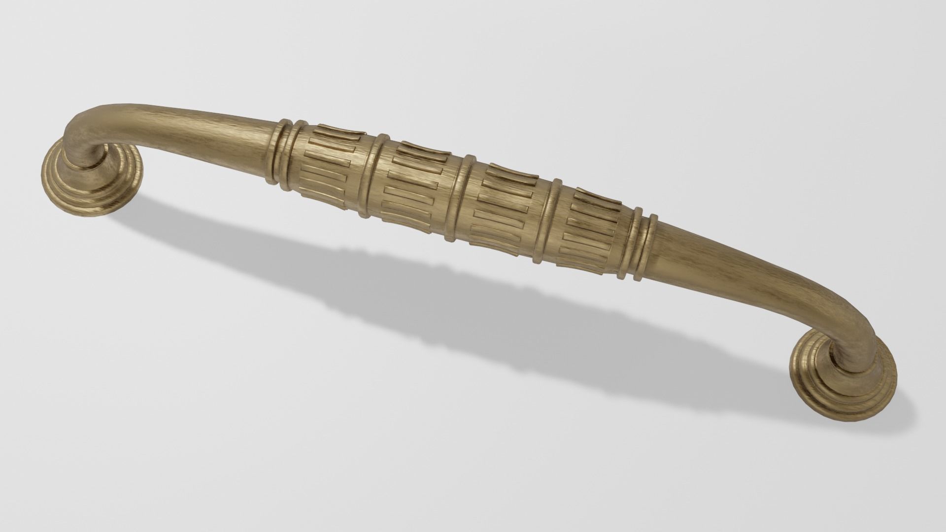 Bronze Furniture Handle 3D model_1
