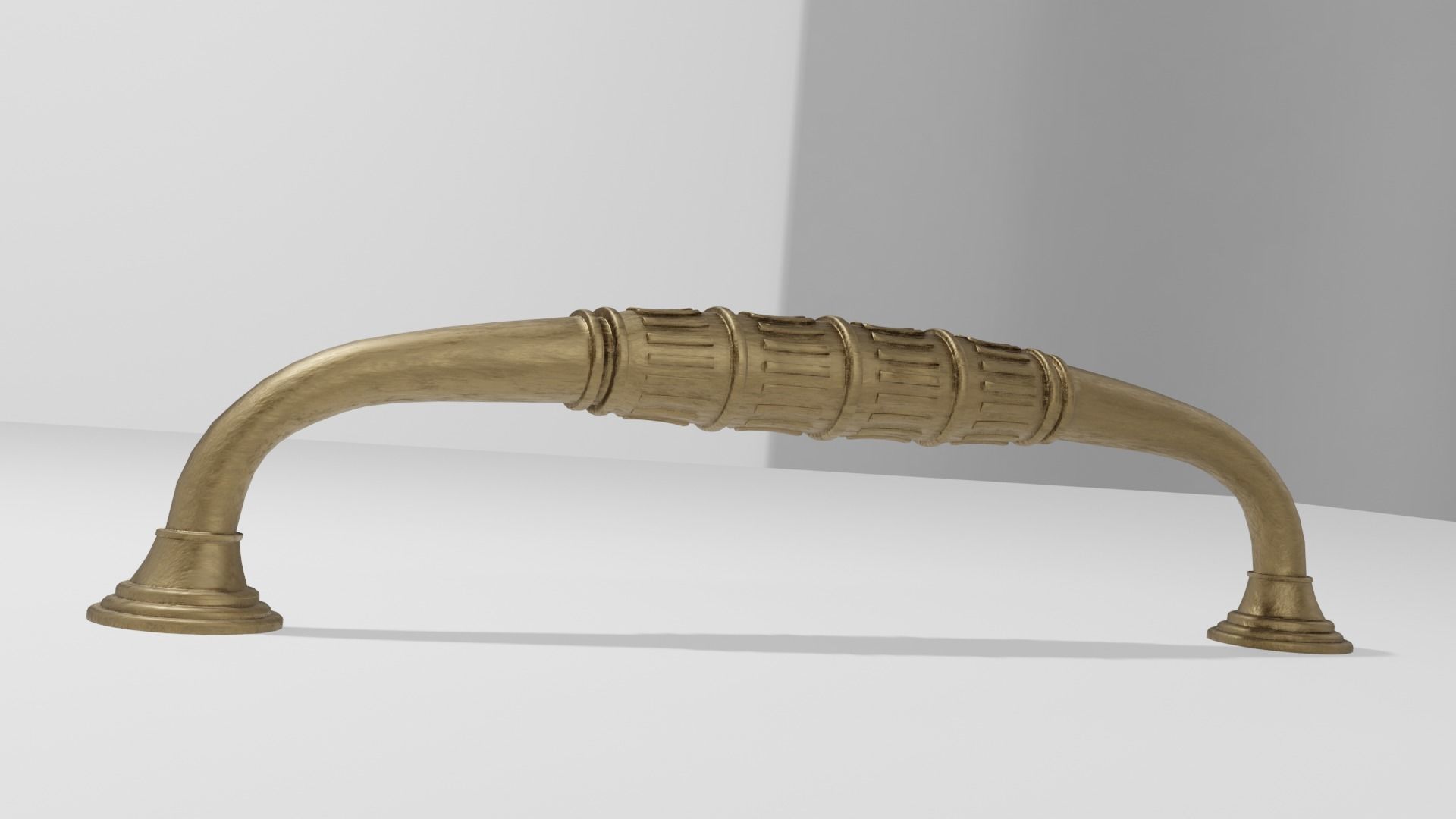 Bronze Furniture Handle 3D model_2