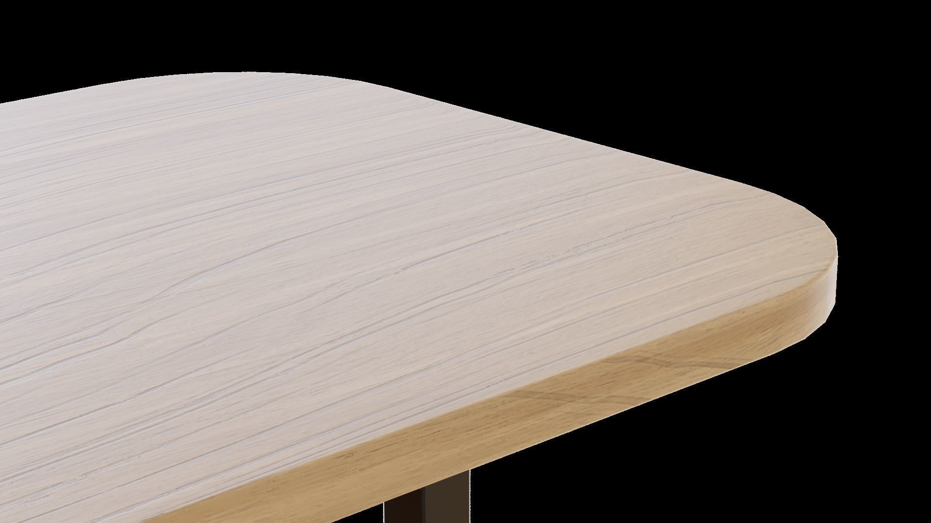 Wood Table 3D model_3