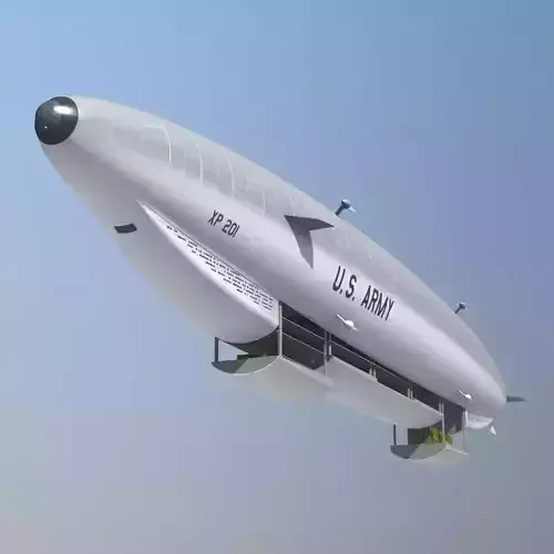 Sci Fi Army Airship