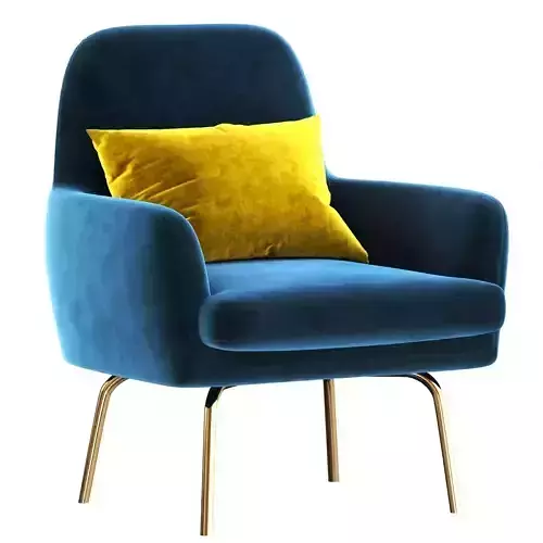 eline Armchair Vienna Velvet Blue