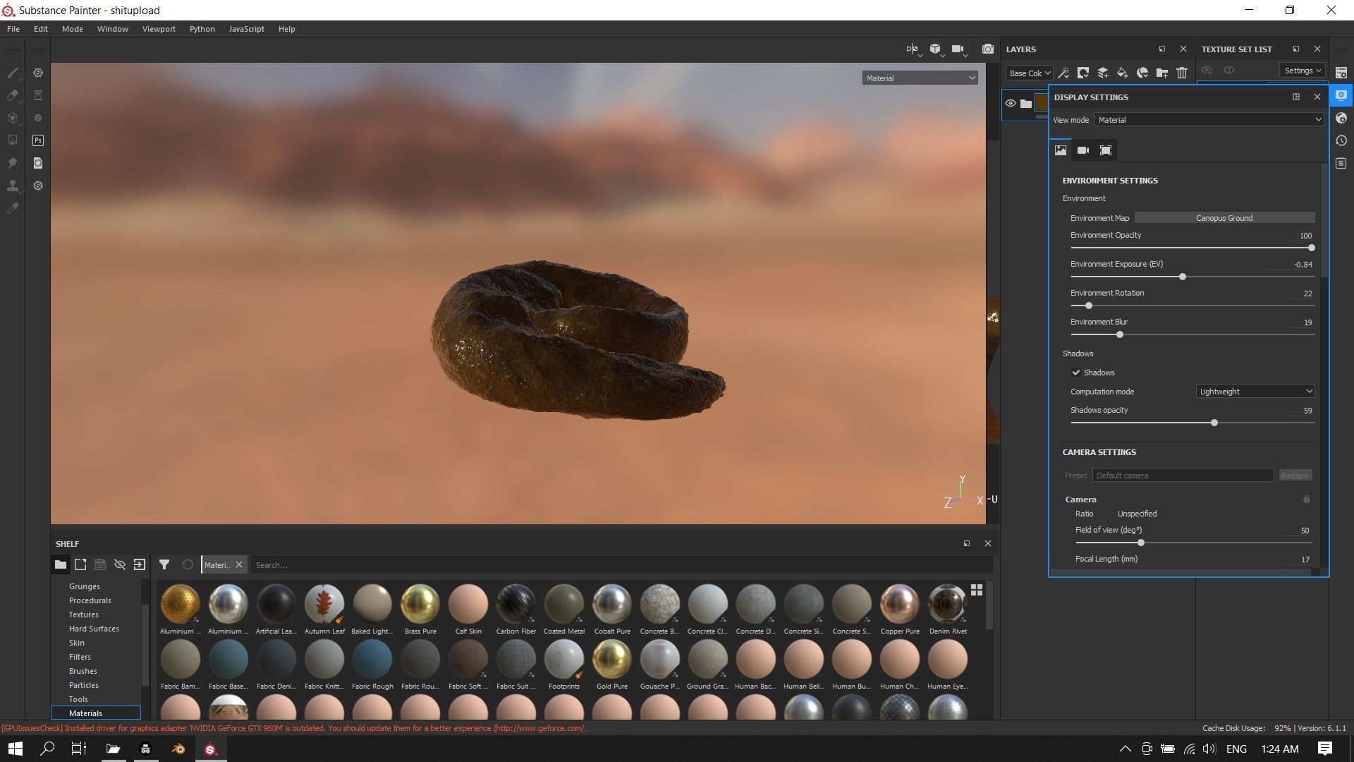 Realistic Wet Shit Low-poly 3D model_12