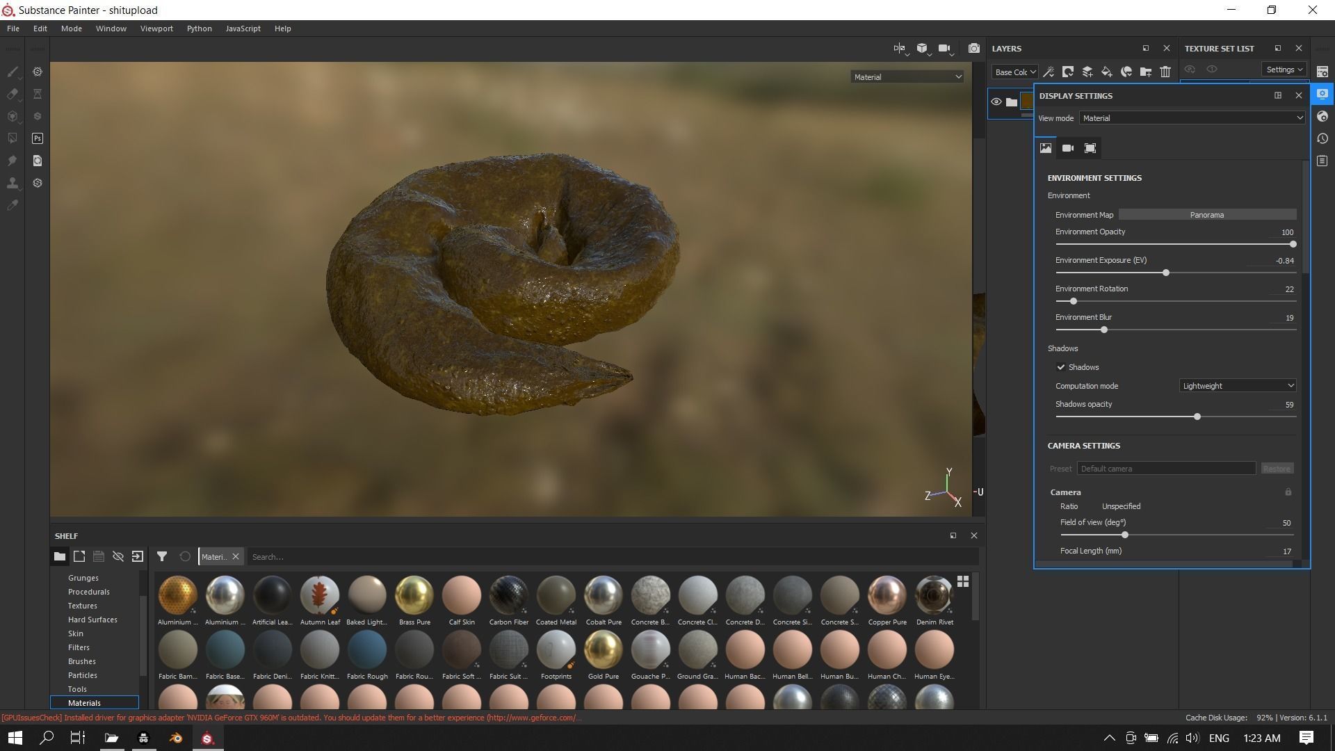 Realistic Wet Shit Low-poly 3D model_10