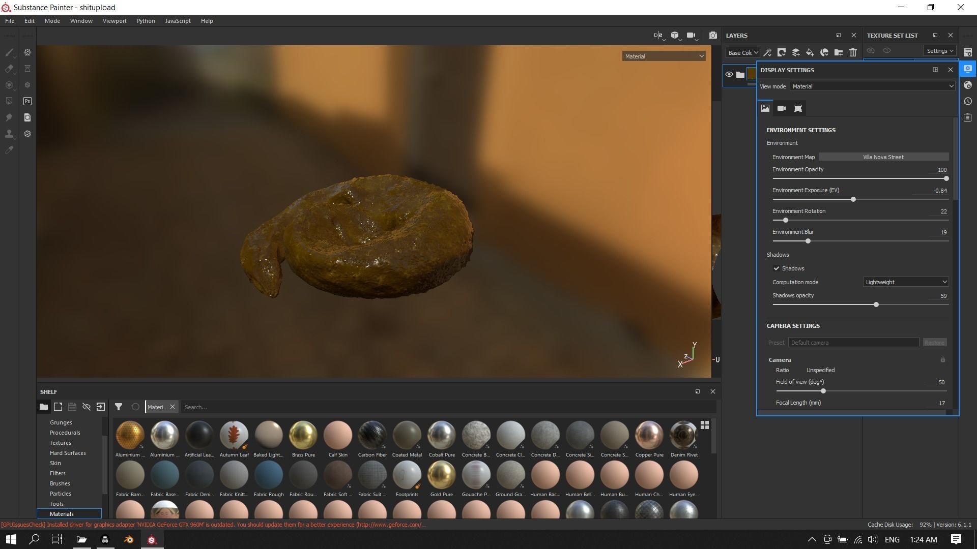 Realistic Wet Shit Low-poly 3D model_11