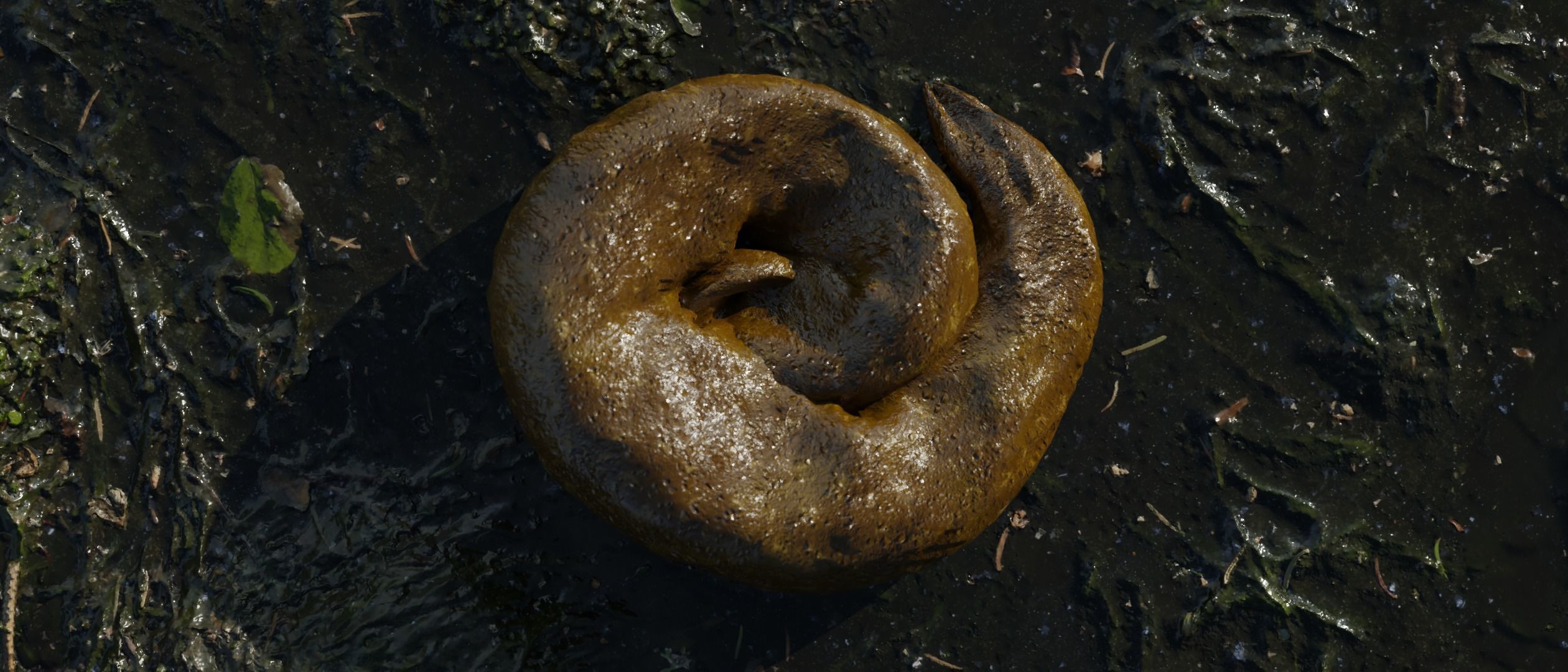 Realistic Wet Shit Low-poly 3D model_4