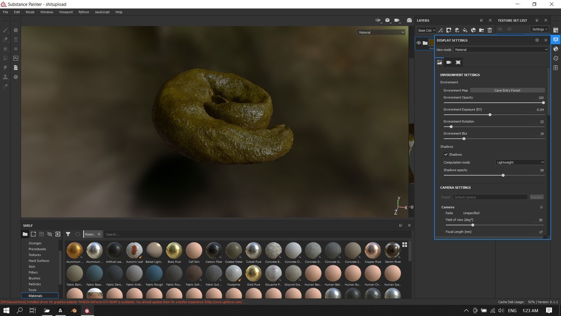 Realistic Wet Shit Low-poly 3D model_8