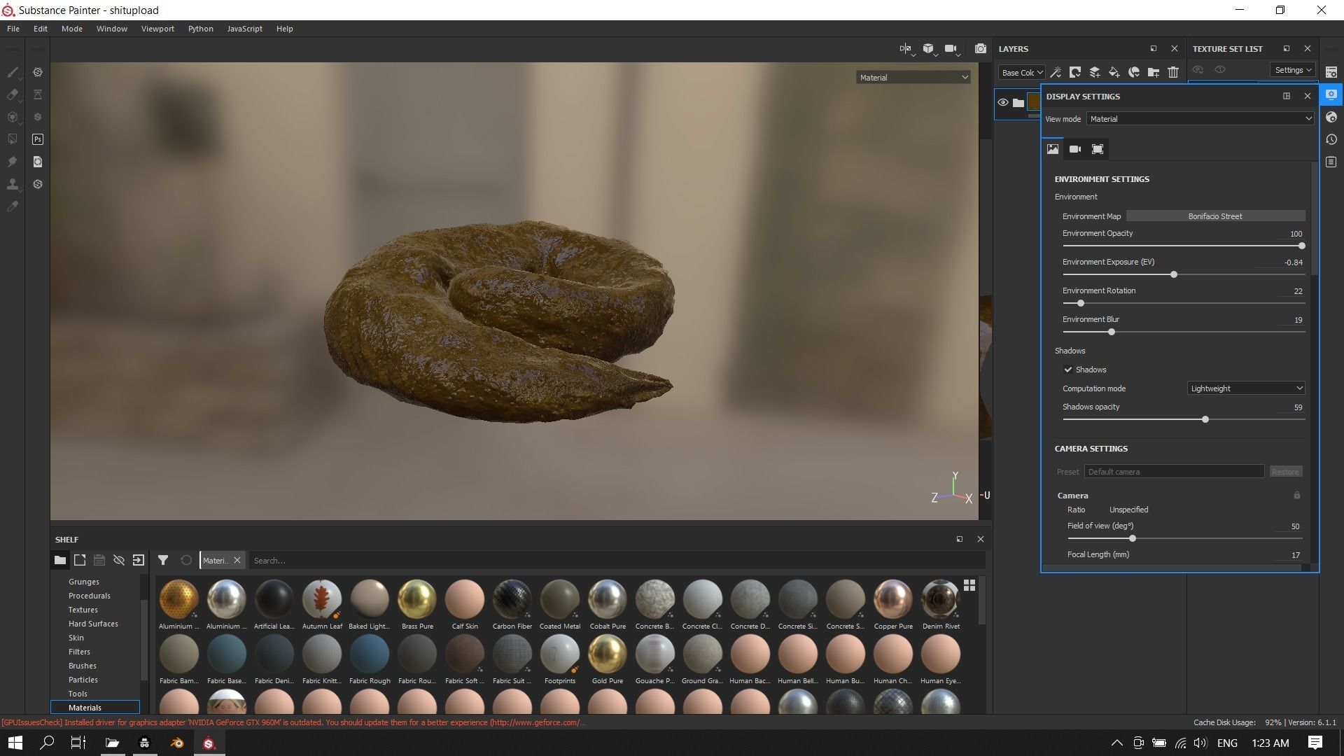 Realistic Wet Shit Low-poly 3D model_7