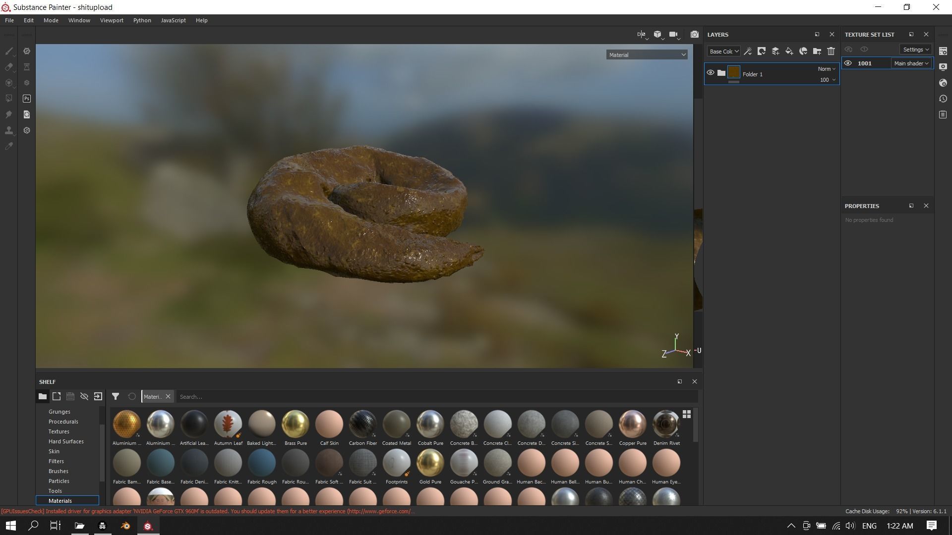 Realistic Wet Shit Low-poly 3D model_6