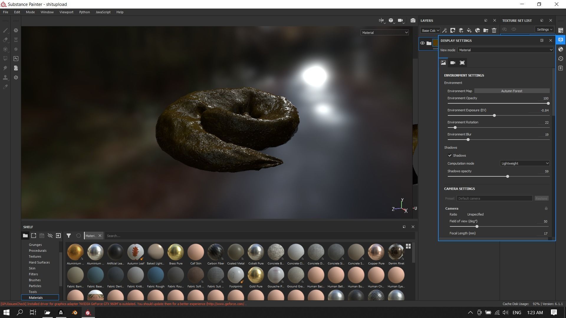 Realistic Wet Shit Low-poly 3D model_9