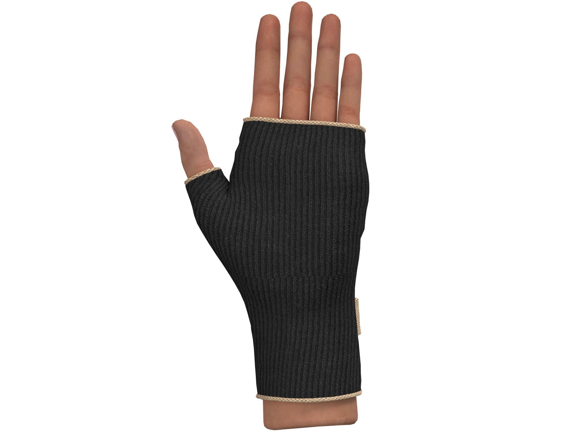 fingerless gloves  3D model_9