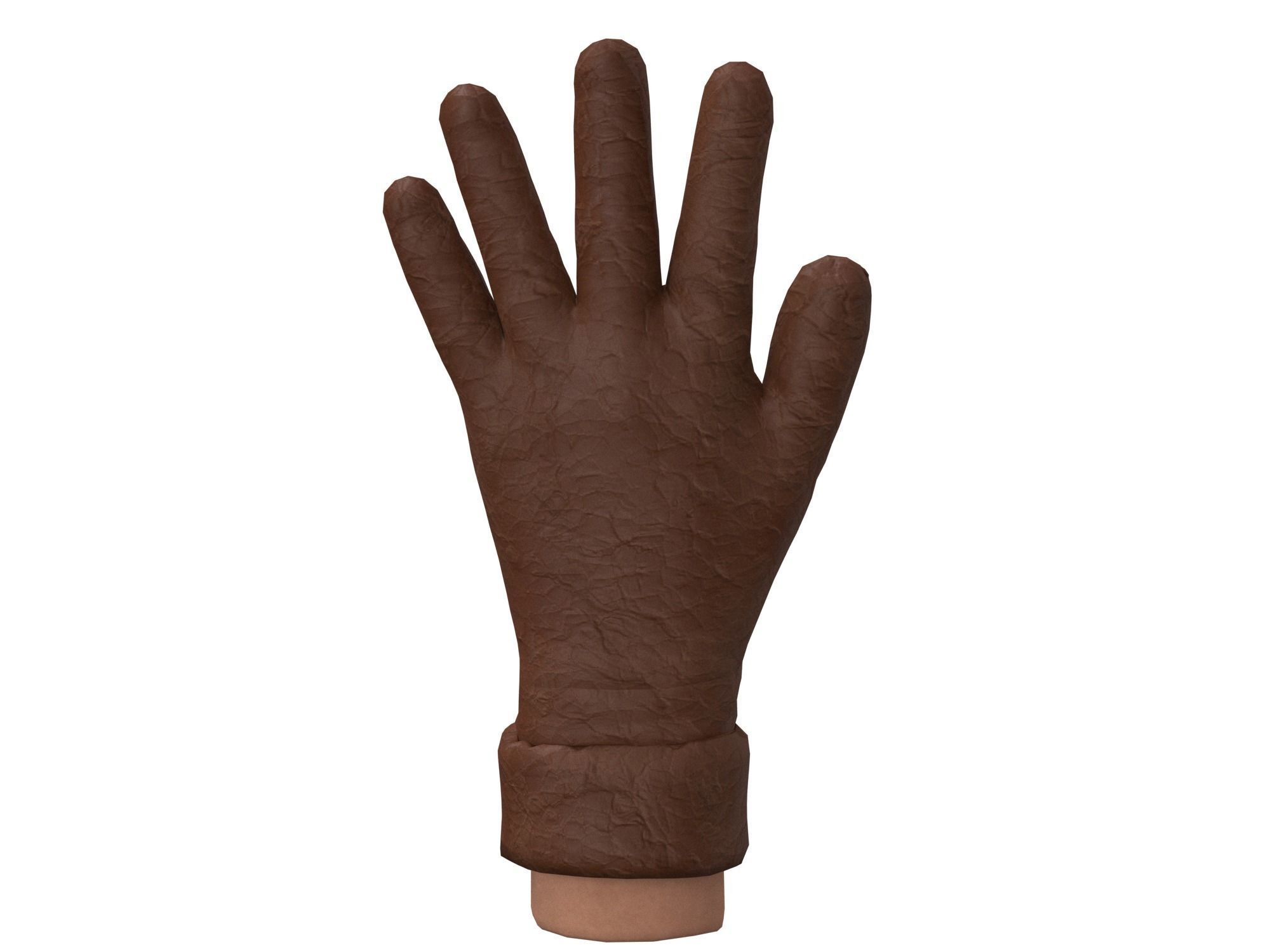 leather gloves  3D model_9