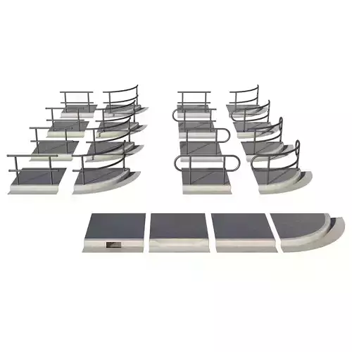 Curb Or Sidewalk Builder For City Scene Or Urban Environments