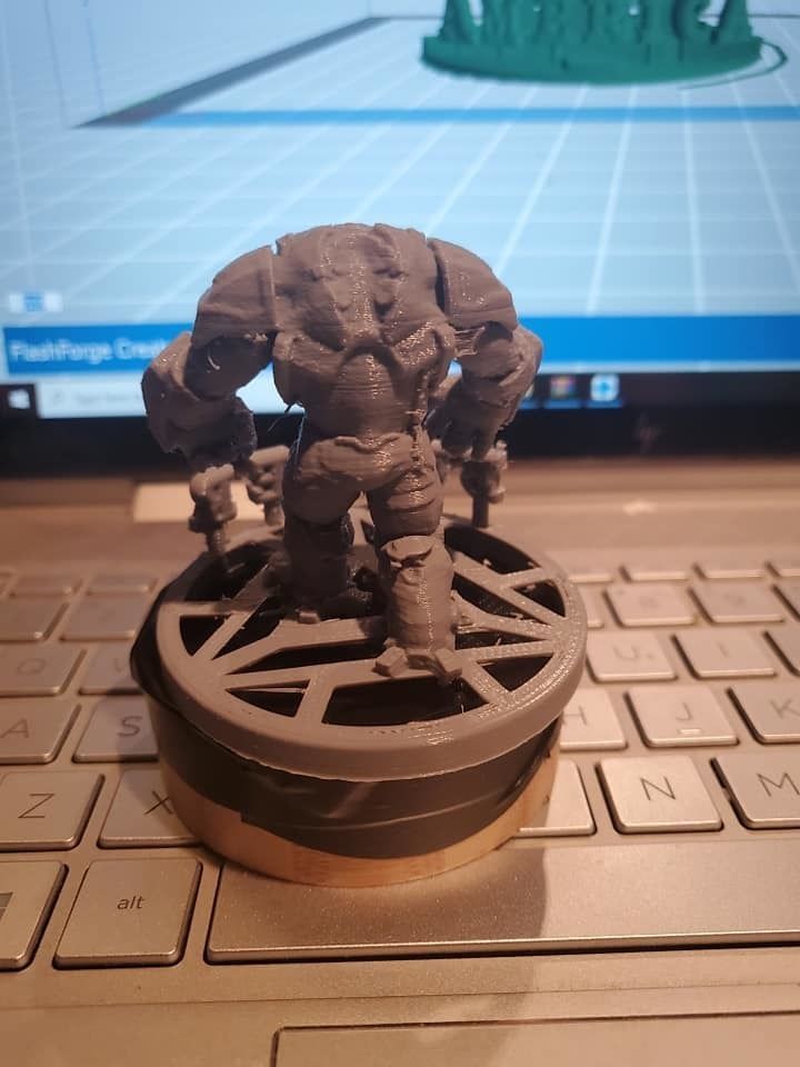 this is a hulk buster with ark base and buster on the base  3D print model_6