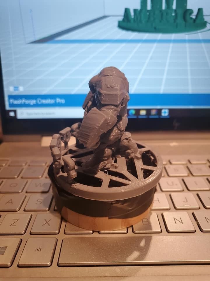this is a hulk buster with ark base and buster on the base  3D print model_5