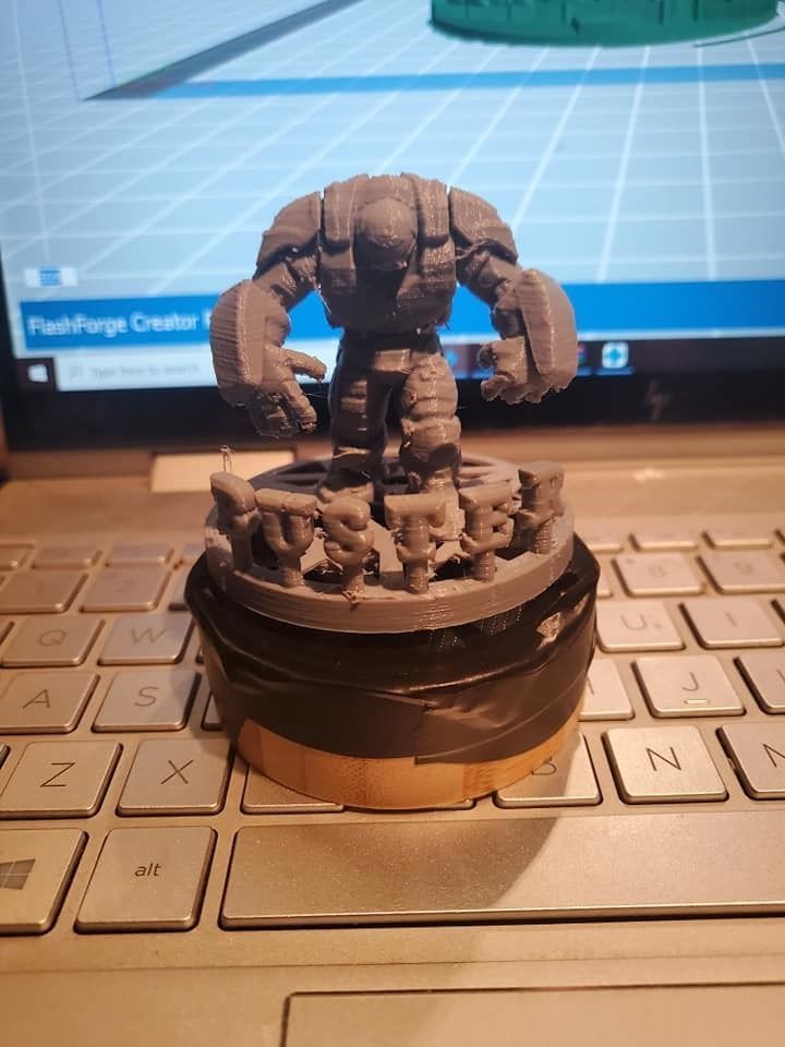 this is a hulk buster with ark base and buster on the base  3D print model_2