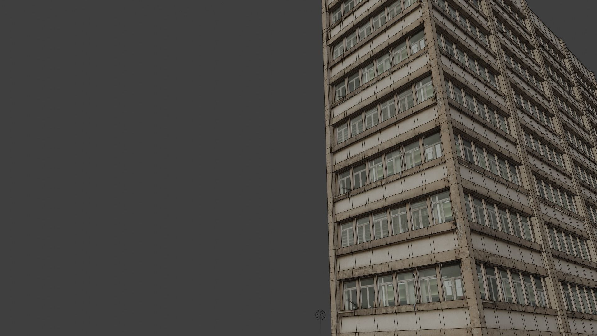 3d realistic old building 3D model_5