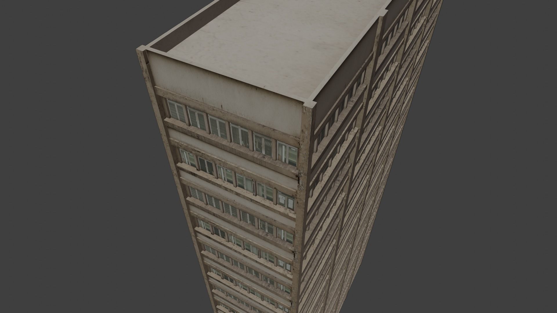 3d realistic old building 3D model_9