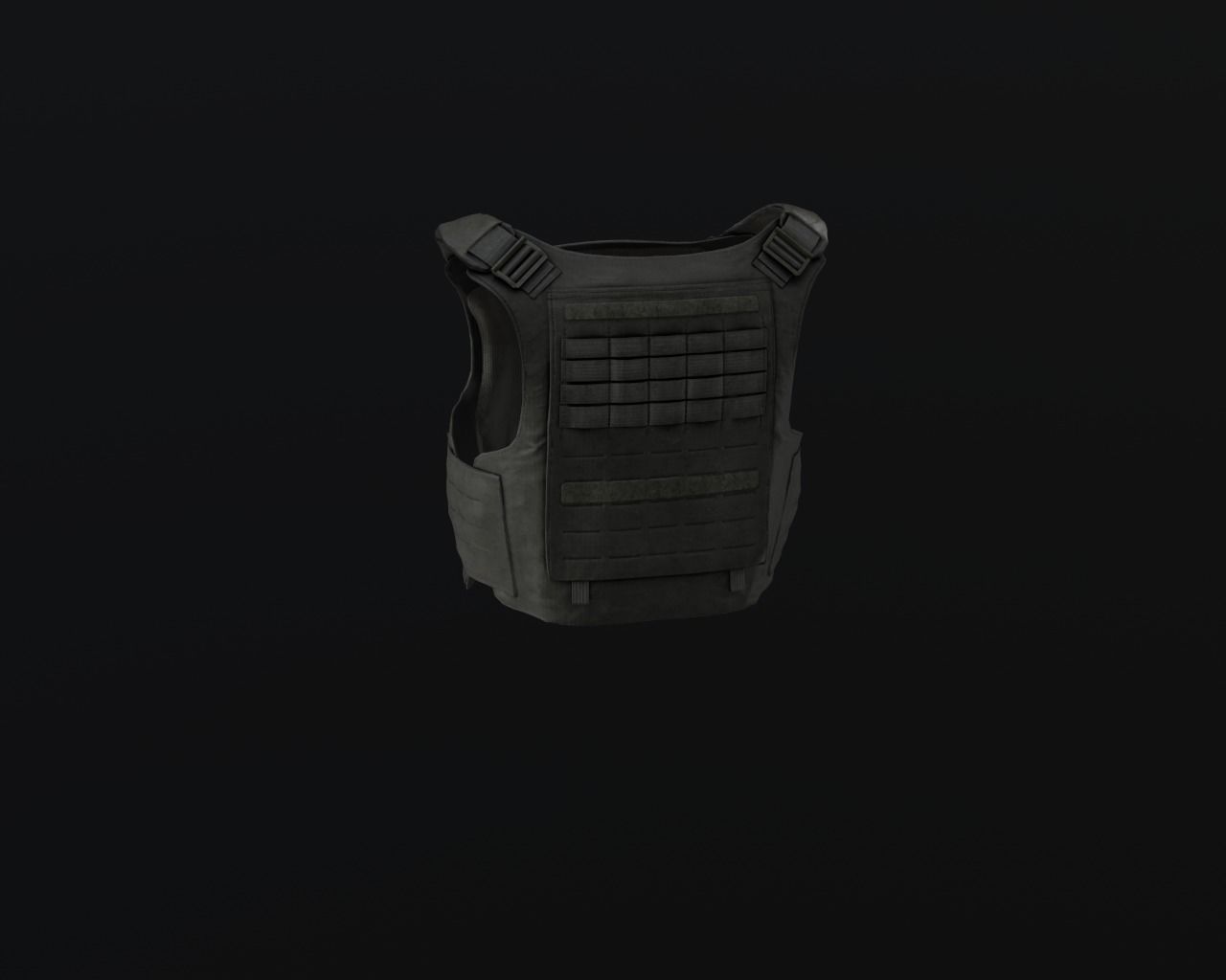 Tactical vest Low-poly 3D model_12