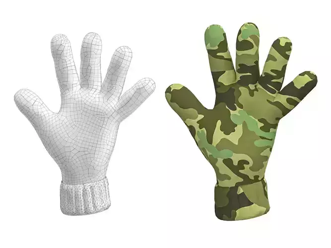 gloves camouflage