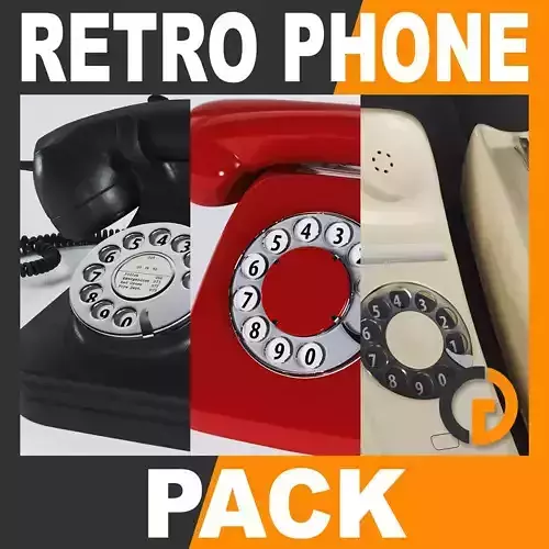 Retro Telephones Pack