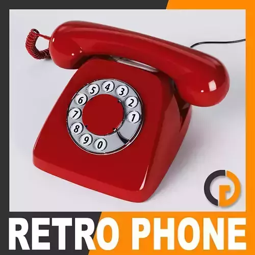 Retro Telephone - Heraldo 3D model
