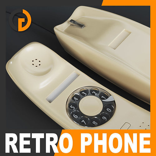 Retro Telephone - Gondola 3D model