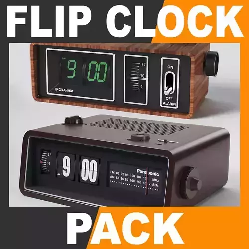 Retro Flip Clock Pack