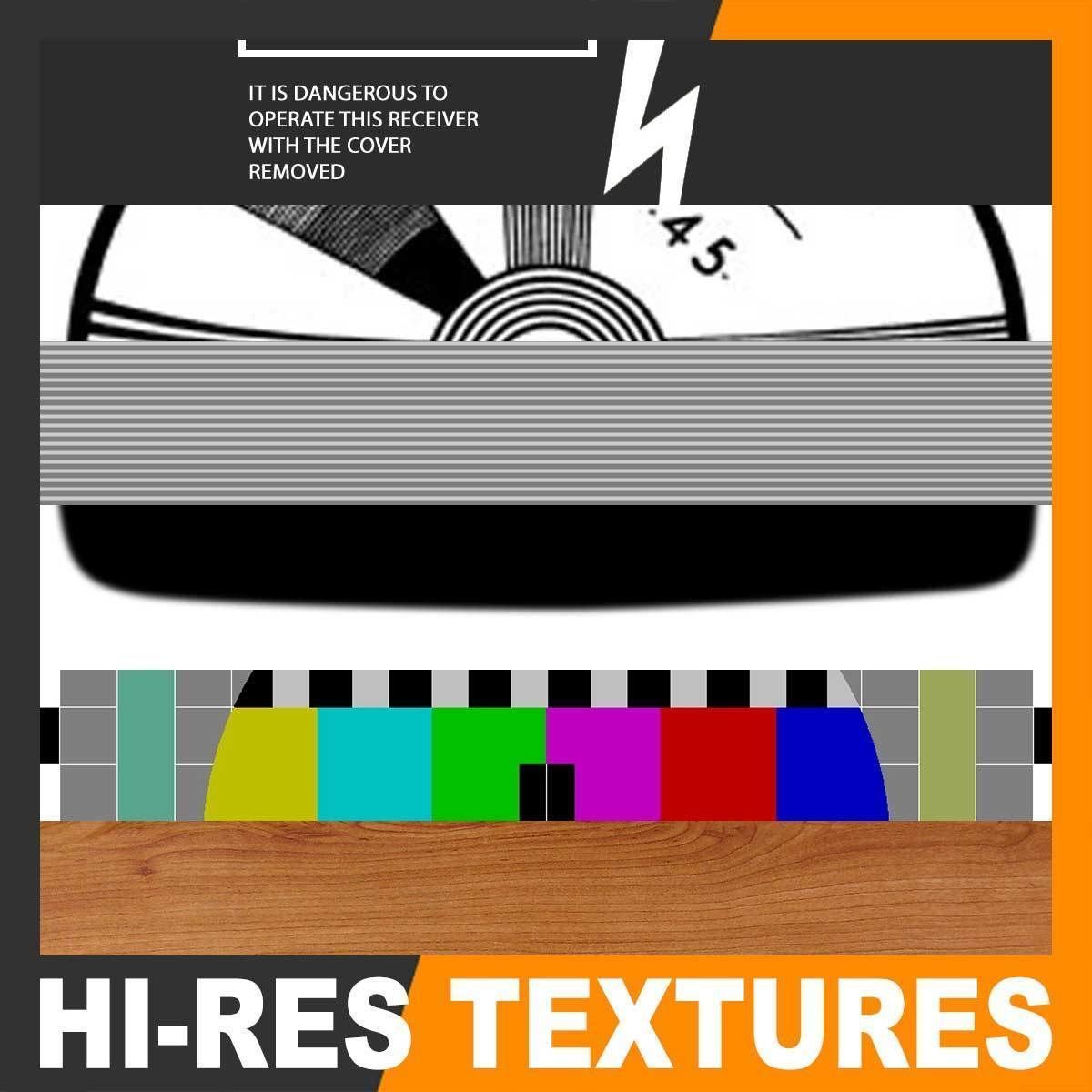 Retro Television Set Pack 3D model_19