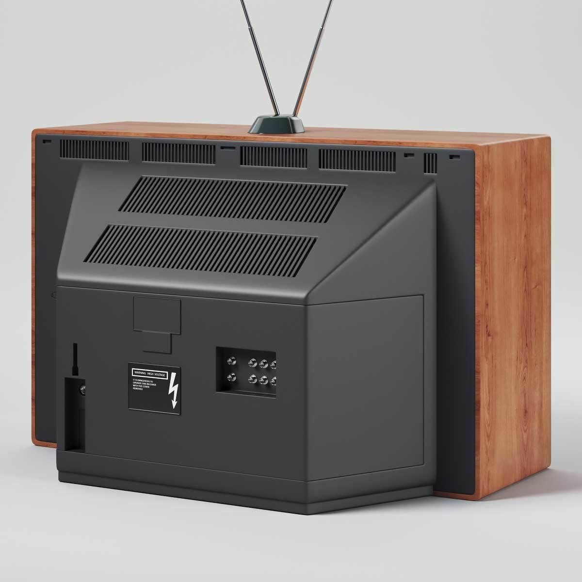 Retro Television Set Pack 3D model_6