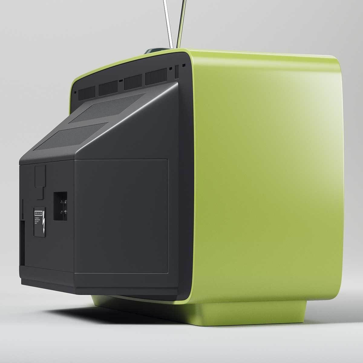 Retro Television Set Pack 3D model_9