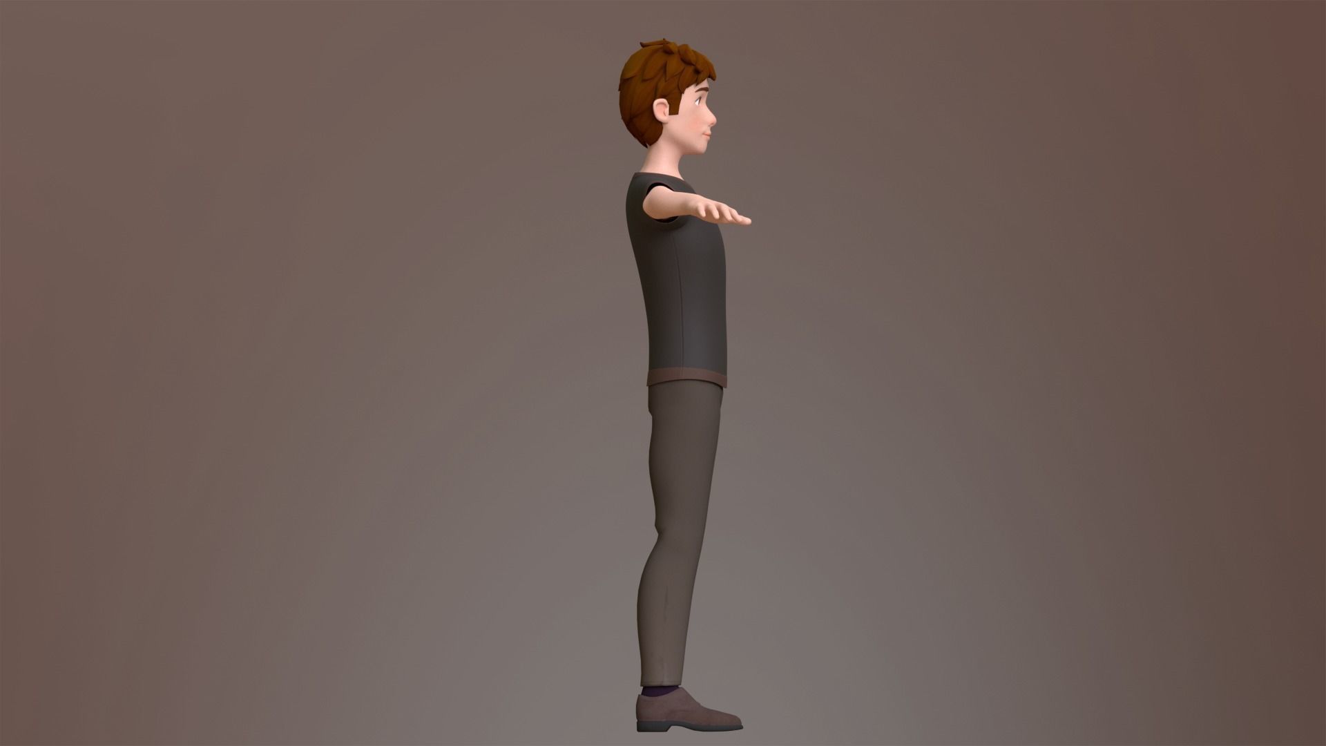 Max Cartoon Character Low-poly 3D model_8