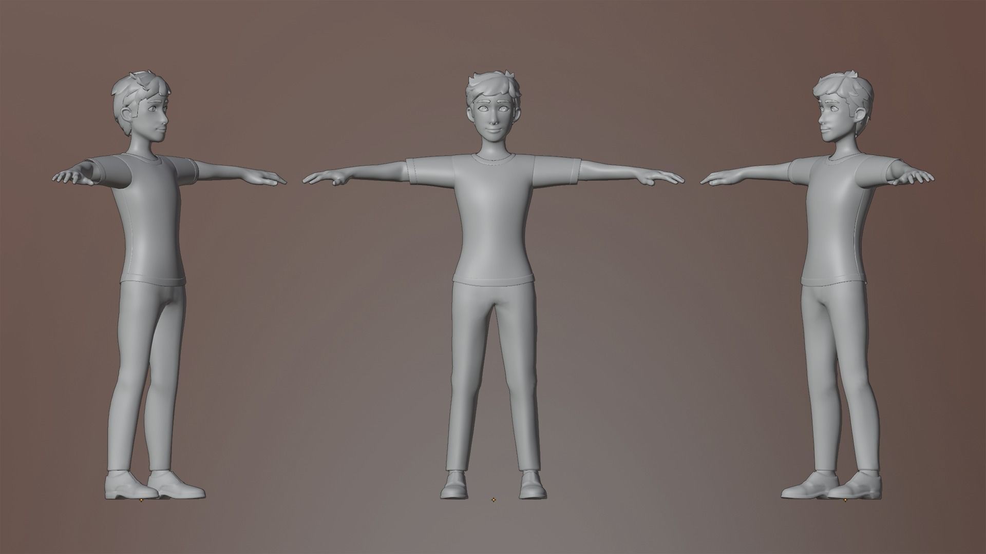 Max Cartoon Character Low-poly 3D model_3