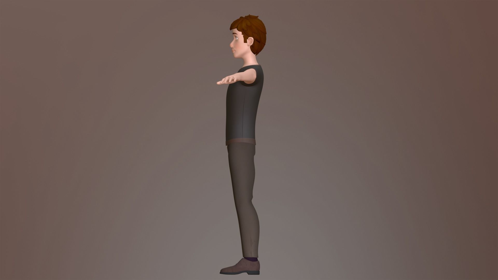 Max Cartoon Character Low-poly 3D model_10