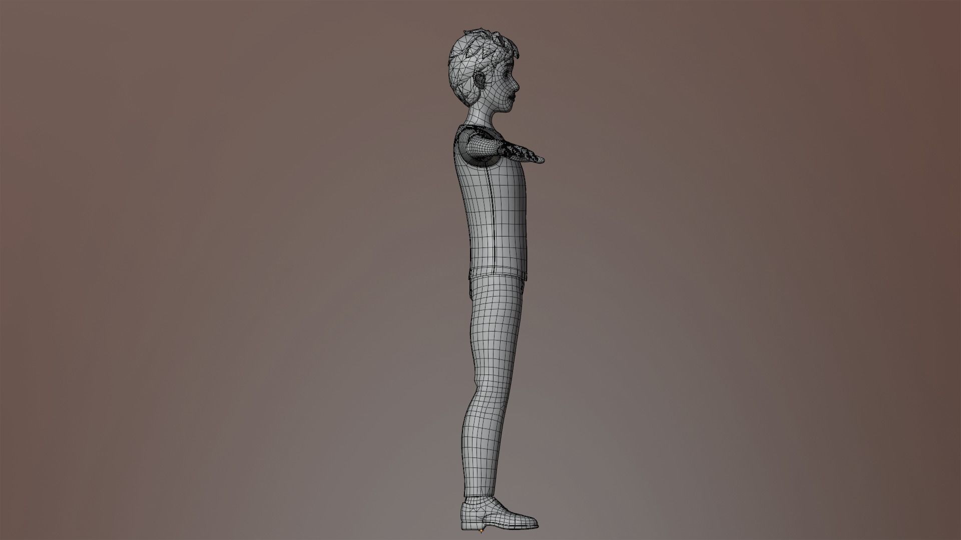 Max Cartoon Character Low-poly 3D model_20