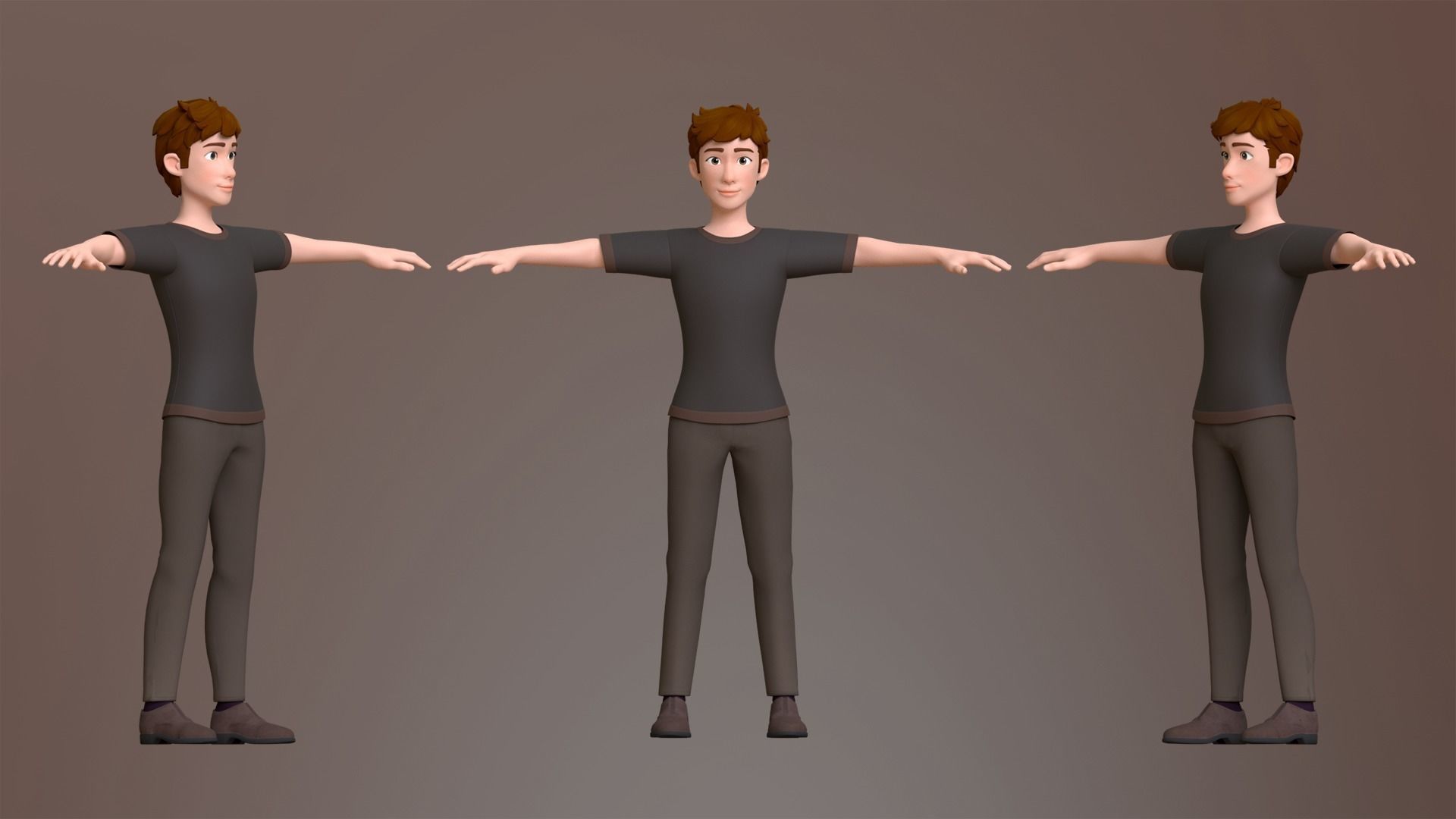 Max Cartoon Character Low-poly 3D model_2